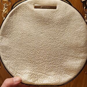 Brahmin Metallic Gold Circle Crossbody Bag.